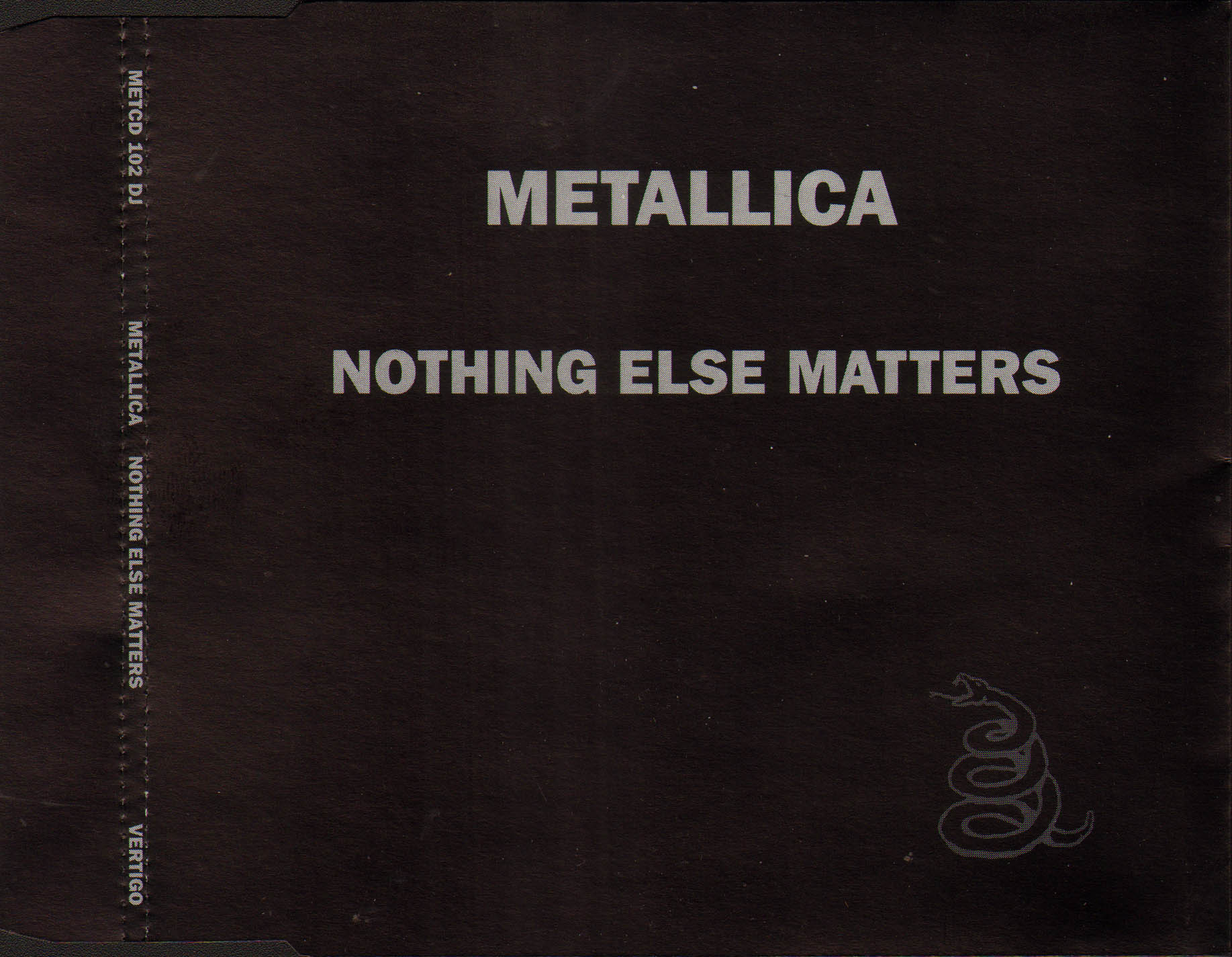 nothing else matters metallica album cover