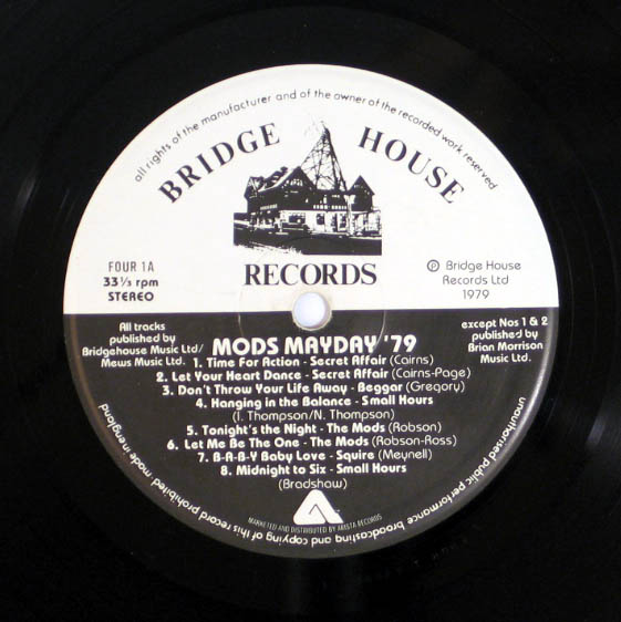 Mods Mayday '79 - Original 1979 UK Bridge House 15-track LP - All