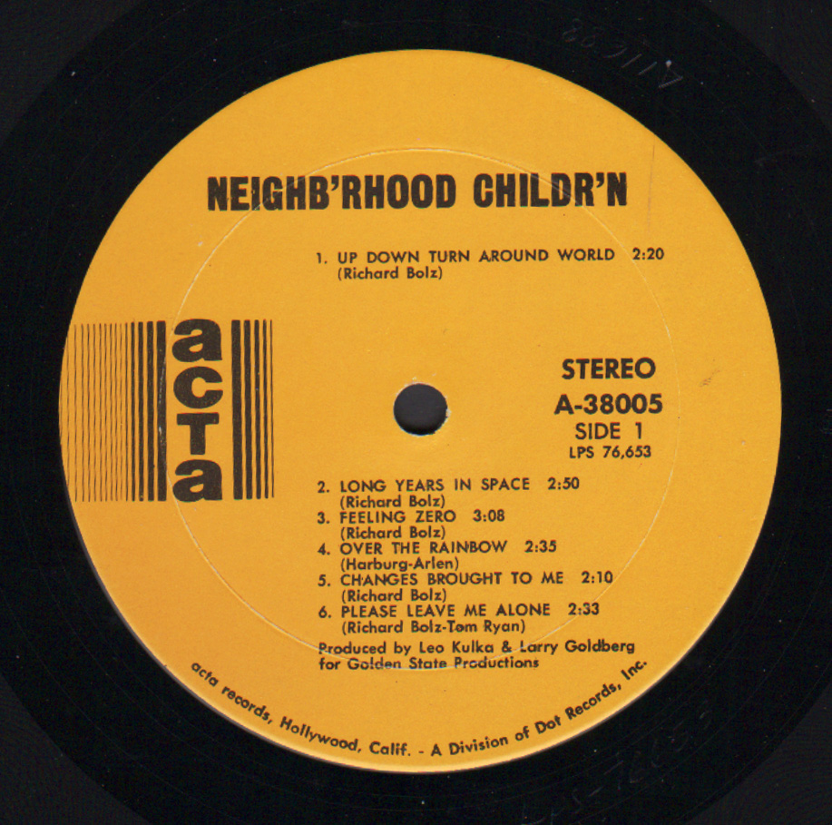 Neighb'rhood Childr'n - Original 1968 US Stereo LP - Autographed - All ...