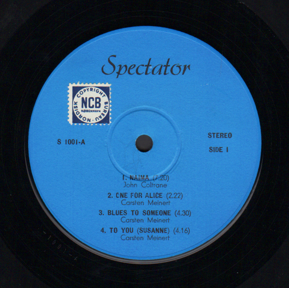 To You - Original 1968 Danish Spectator label 7-track LP - All