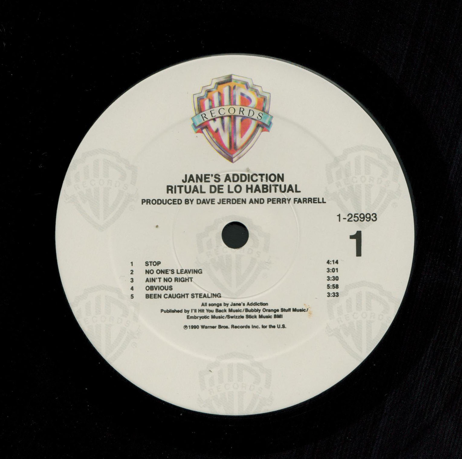 Ritual De Lo Habitual - Ca 1994 US Warner Bros. label 2nd Issue 9-track ...