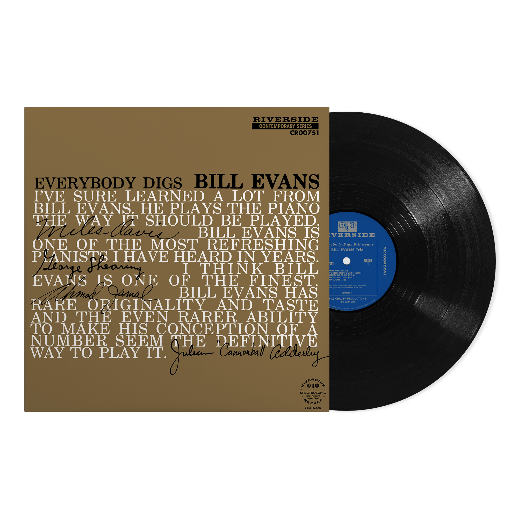 Everybody Digs Bill Evans - Mono Mix - 2024 Riverside/Craft label