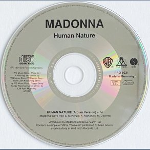 Human Nature - 1995 - German - Maverick/Warner Bros. label - 1 track CD Single Promo