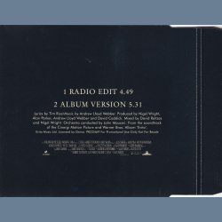 Don't Cry For Me Argentina - 1996 - German - Warner Bros. label  2 tracks CD single  Promo incl. 