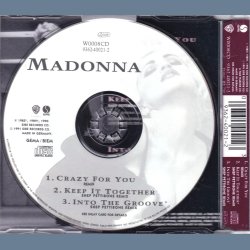 Crazy For You - 1991 - German - Sire/Warner Bros. label - 3 tracks Maxi Picture CD (Reissue)