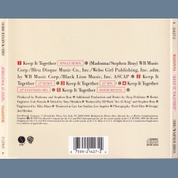 Keep It Together - 1990 - US - Sire/Warner Bros. label - 5 tracks Maxi CD