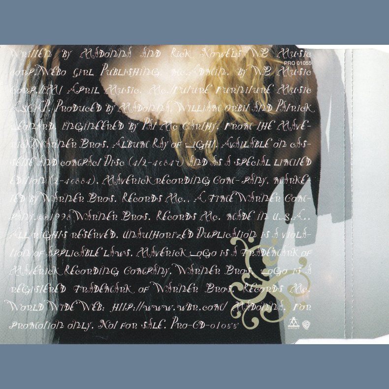 The Power Of Good-Bye - 1998 German Maverick/Warner Bros. label 1 track Promotional Issue CD