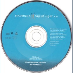 Ray Of Light - 1998 German Maverick/Warner Bros. label 1 track Promotional Issue CD