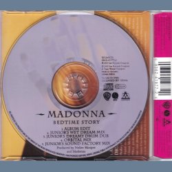 Bedtime Story - 1995 - German - Maverick/Warner Bros. label - 5 tracks Maxi CD
