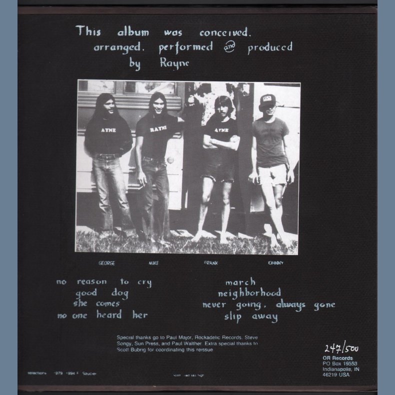 Rayne - Limited Numbered Vinyl Reissue