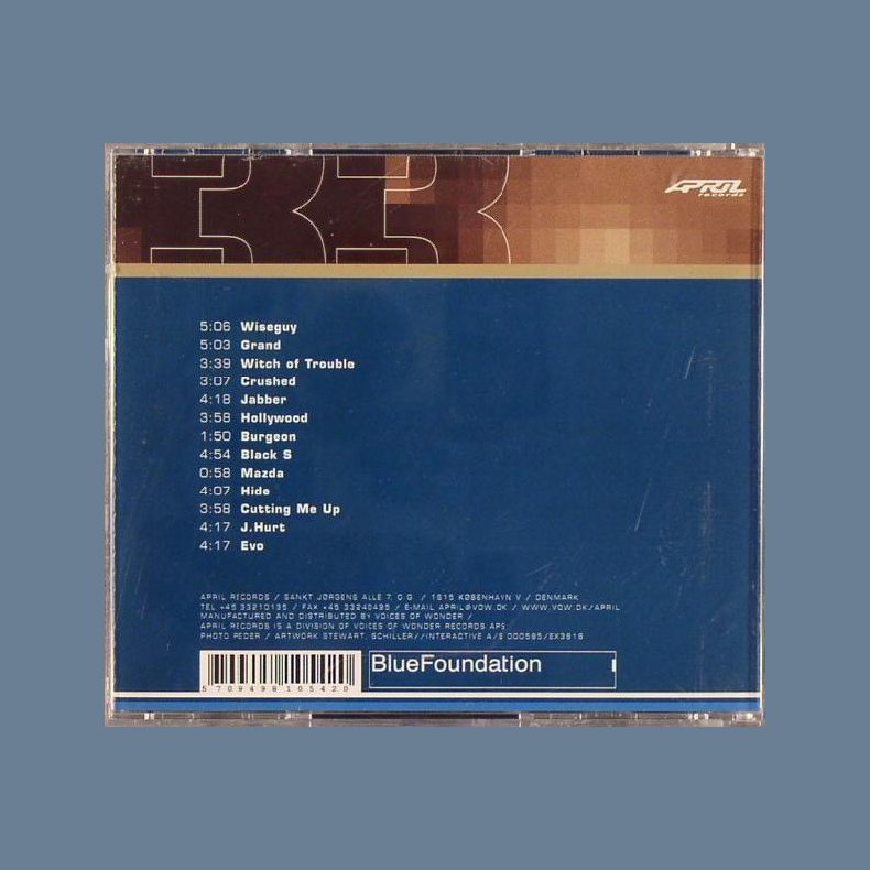 Blue Foundation - 33 - 2001 Commercial 13-track Full album CD