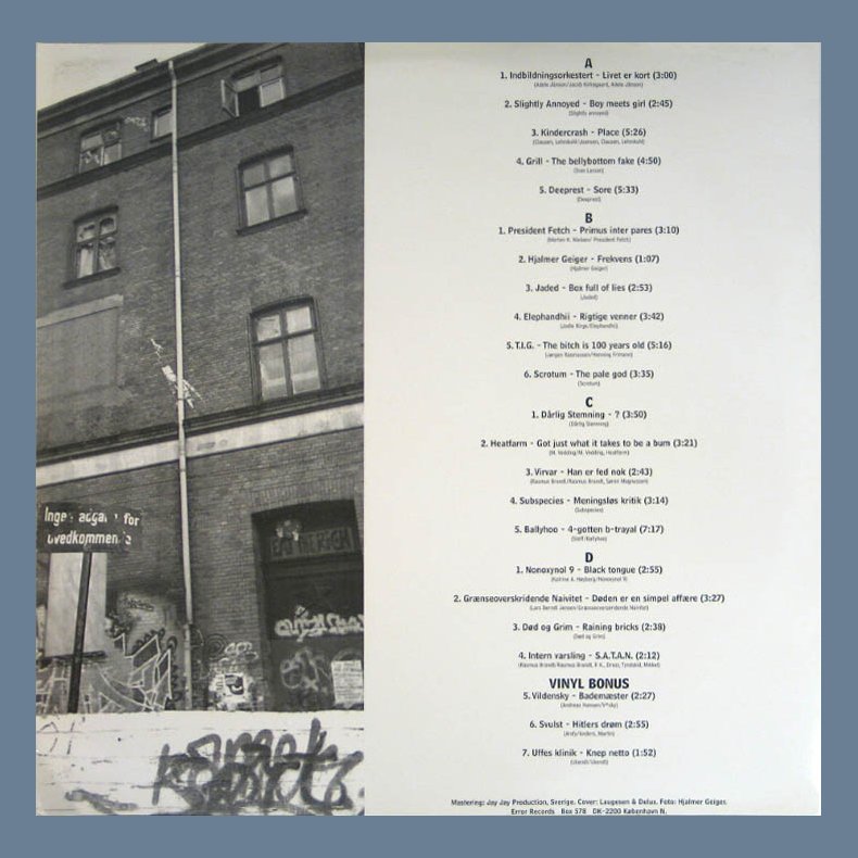 Copenhardcore Ungergrund - Original 1998 Danish Error label 23-track 2LP Set