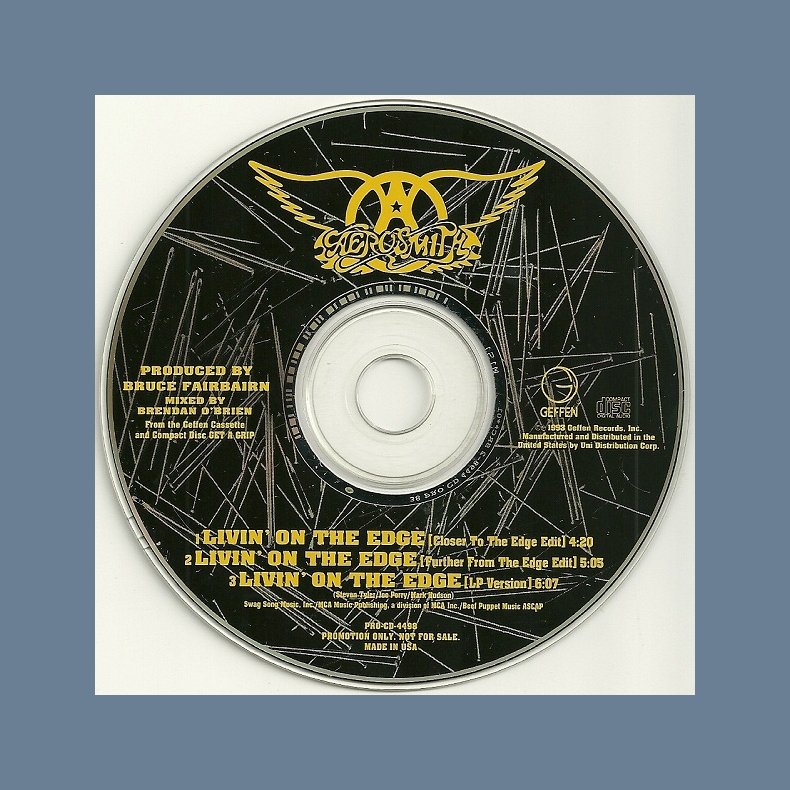 Livin' On The Edge - US 3-track Promotional Issue CD