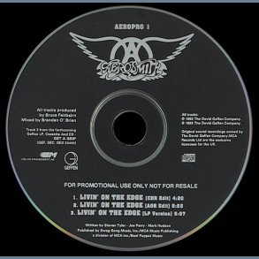 Livin' On The Edge - UK 3-track promotional issue CD