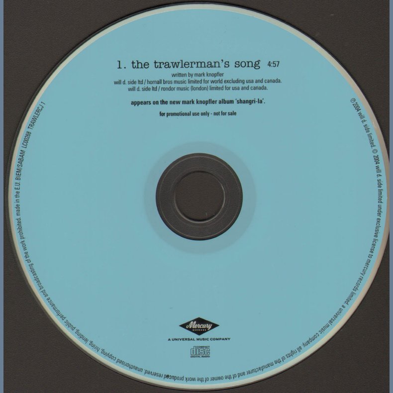 The Trawlerman's Song - UK 1-track Promotional Issue CD