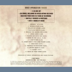 Tracks Sampler -  1999 US Columbia label High Definition Promotional Issue 15-track CD Sampler 