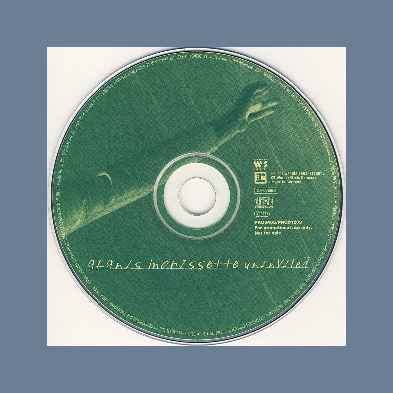Uninvited - German 1-track Promotional Issue CD