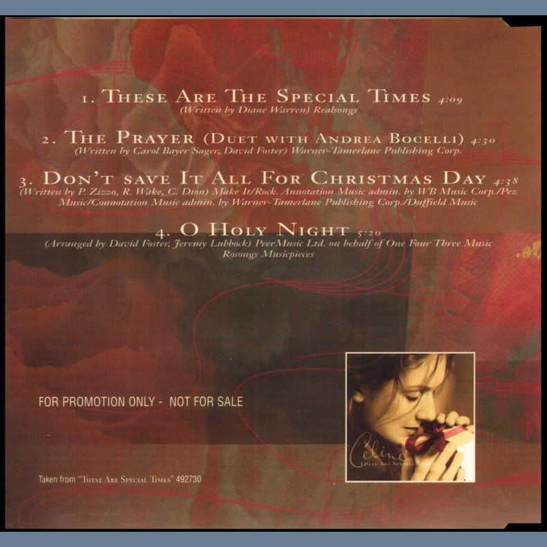 These Are The Special Times - 1998 Austrian pressed 4-track Promotional Issue Album Sampler CD 