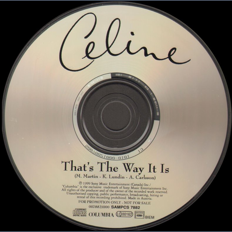 That's The Way It Is - 1999 Austrian pressed 1-track Promotional Issue CD