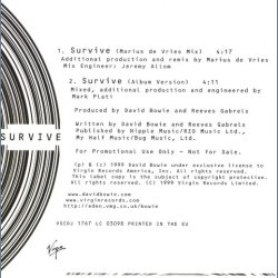 Survive - 2-track Promotional Issue CD