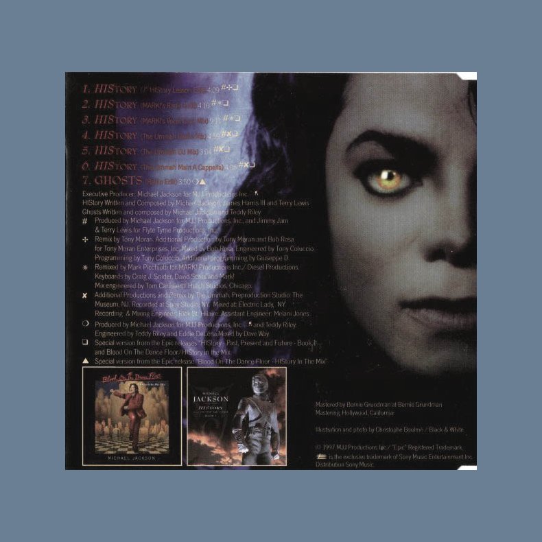 HIStory/Ghosts - Austrian Pressed 7-track CD Single