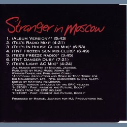 Stranger In Moscow pt. 2 - 1996 Austrian pressed 7-track CD Single