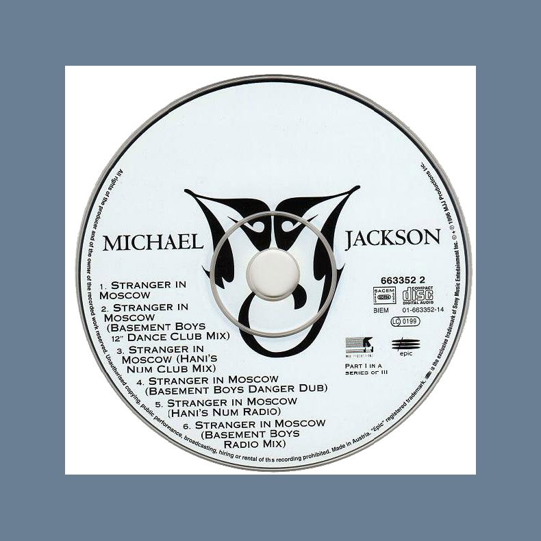 Stranger In Moscow Pt. 1 - 1996 Austrian pressed 6-track CD Single