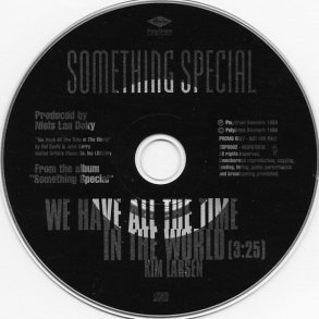 We Have All The Time In The World - 1998Danish Mercury label 1-track Promotional Issue CD