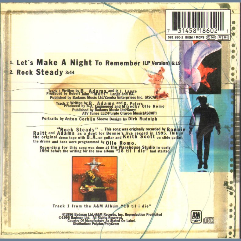 Let&acute;s Make A Night To Remember - German 2-track CD Single