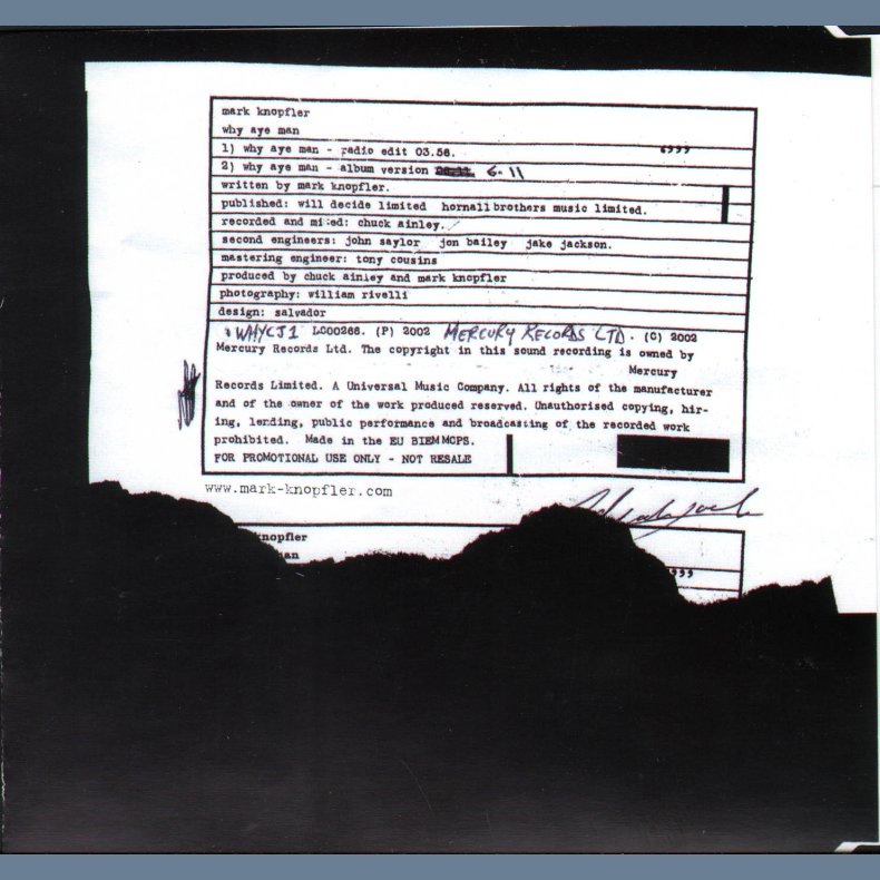 Why aye man - UK 2-track Promotional issue CD