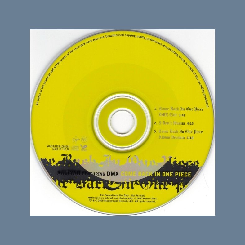 Come back in one piece - 3-track promotional issue CD