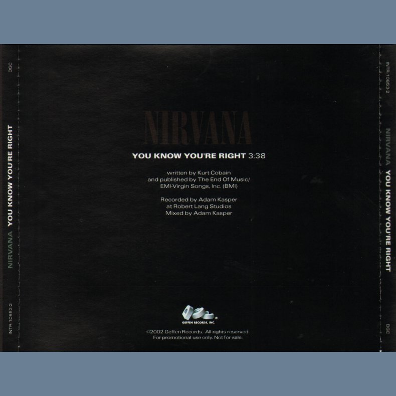 You know you're right