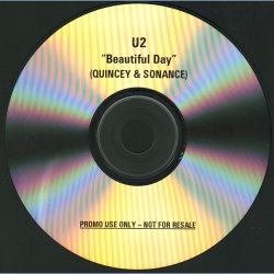 Beautiful Day - Quincey &amp; Sonance Mix - 2000 UK Island label 2-track CD acetate