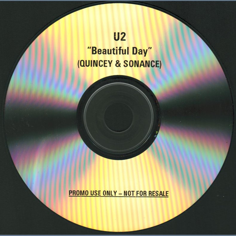 Beautiful Day - Quincey &amp; Sonance Mix - 2000 UK Island label 2-track CD acetate