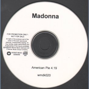 American Pie - 2000 Warner Music Denmark 1-track CD Acetate