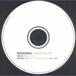 American Pie - 2000 German Maverick/Warner Bros label 2-track Promotional Issue CD