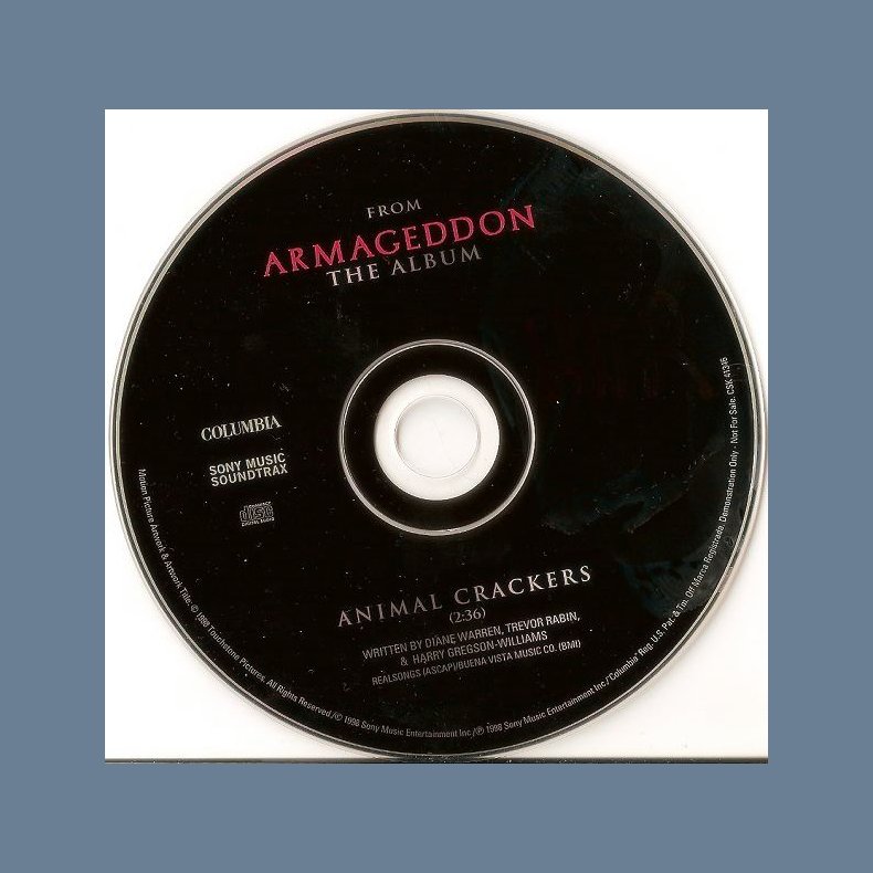 Animal Crackers - US 1-track Promotional Issue CD