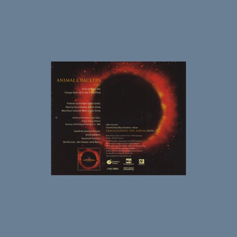 Animal Crackers - US 1-track Promotional Issue CD