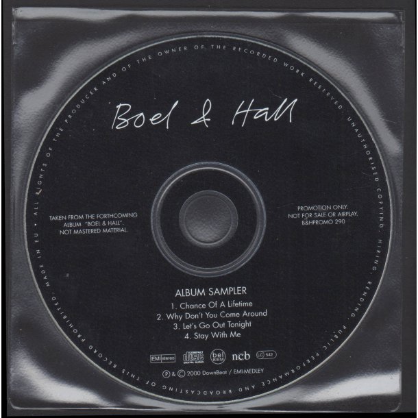 Album Sampler - 2000 Danish Downbeat/EMI label 4-track advance promotional issue CD 