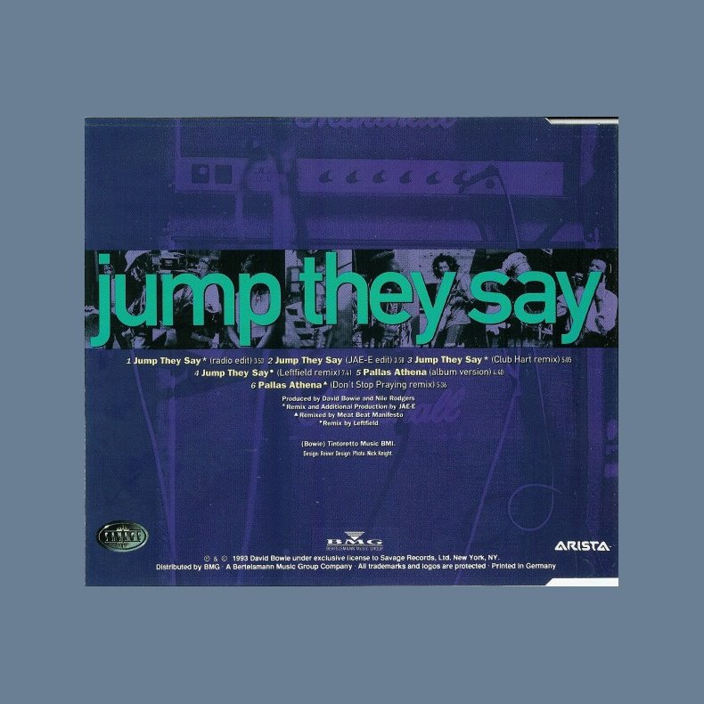 Jump They Say - 1993 German 6-track CD Single