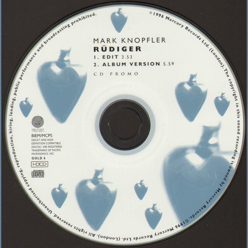 R&uuml;diger - 2-track Promotional Issue CD