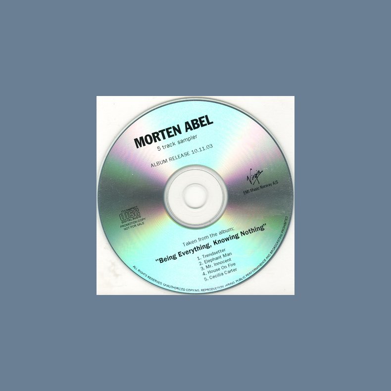 5 Track Sampler - 2003 Promotional Issue CD Acetate