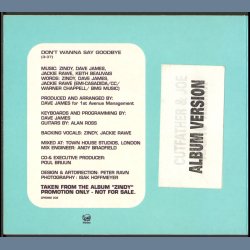 Don't Wanna Say Goodbye - 1-track Promotinal Issue, Autographed