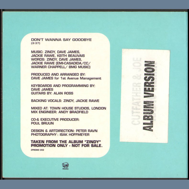 Don't Wanna Say Goodbye - 1-track Promotinal Issue, Autographed