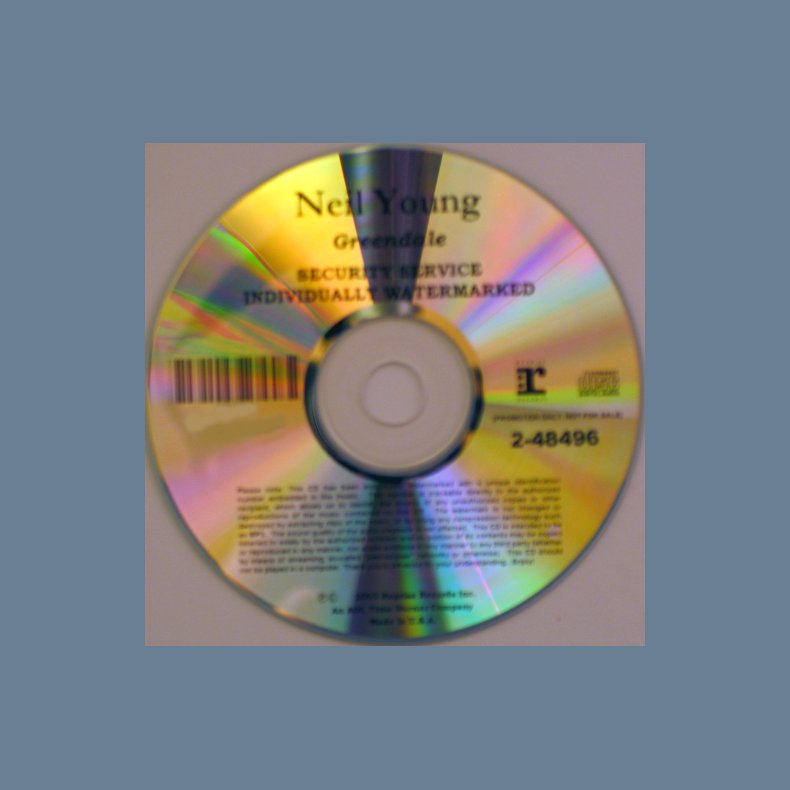 Greendale - Authentic 2003 US Reprise label 10-track Full Album CD Acetate