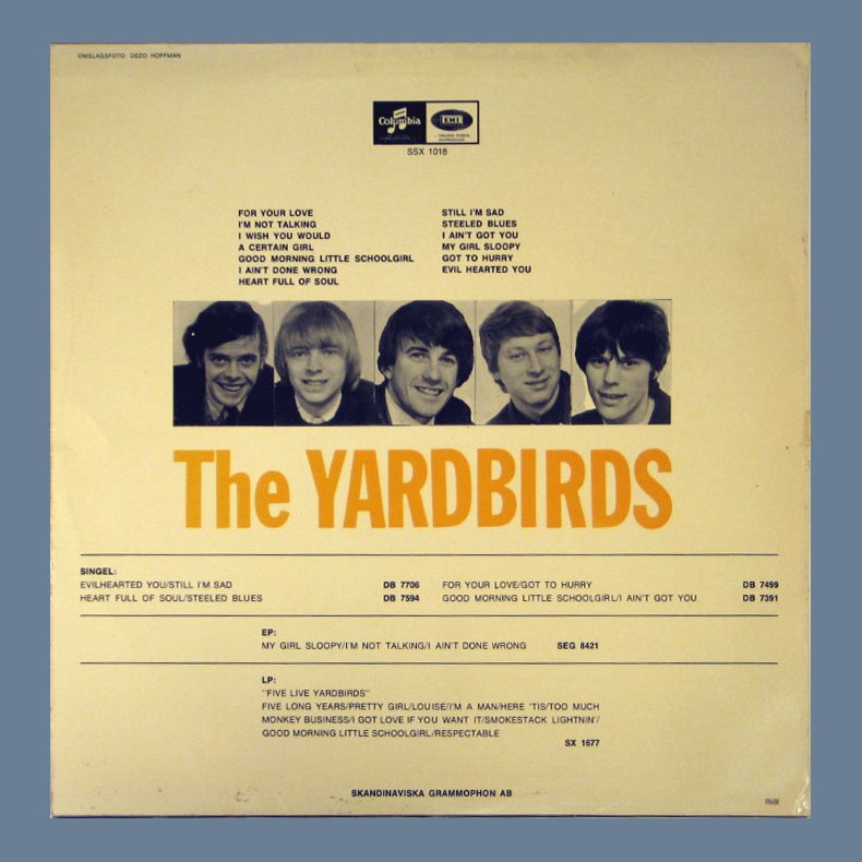 The Yardbirds -  Stage/Stool Picture Sleeve