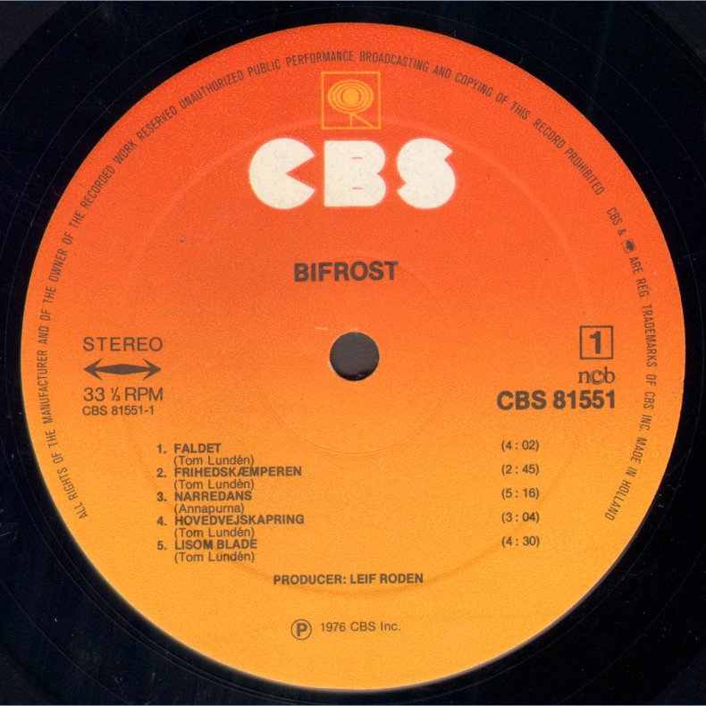 Bifrost - Original Dutch Pressed Vinyl Issue