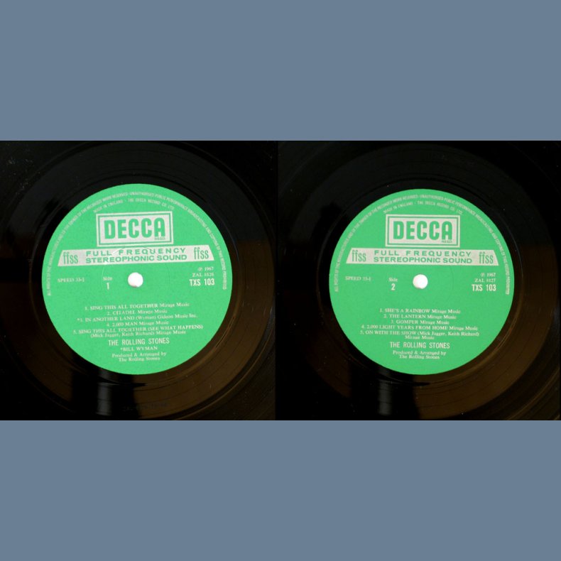 Their Satanic Majesties Request - Start 1970ies UK Decca 10-track 3rd stereo pressing LP