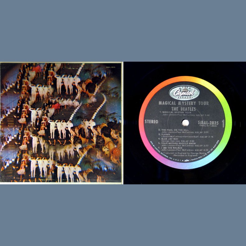 Magical Mystery Tour - Original US Stereo Issue - Black colourband Label Without 'A subsidary of...'