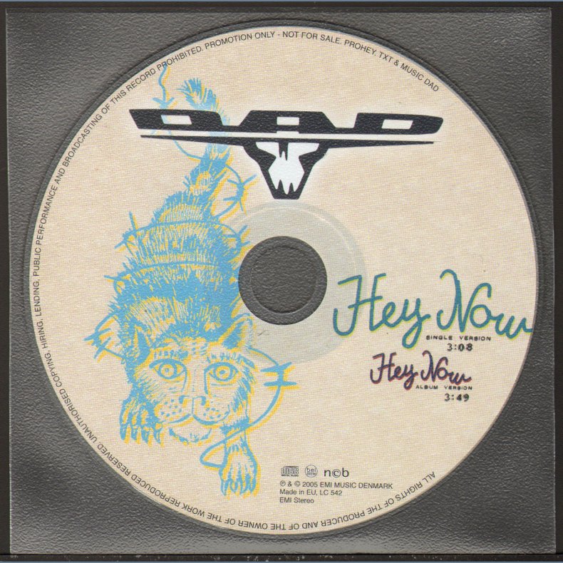 Hey Now - 2005 Danish 2-track Promotional Issue CD